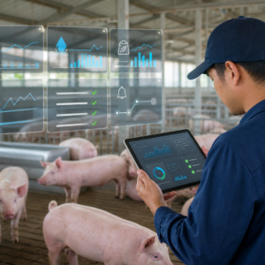 Remote pig health support and herd monitoring consultation