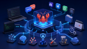 OpenClaw personal AI assistant gateway connecting models, tools, files, and chat channels